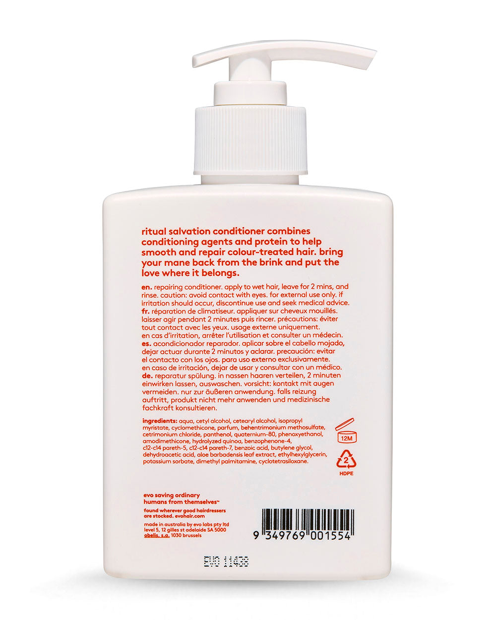 evo Ritual Salvation Repairing Conditioner 300ml GF